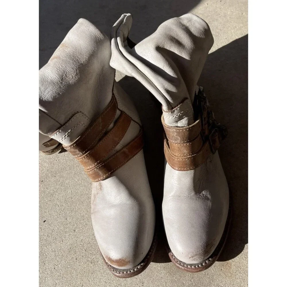 Freebird Raylene Silver Grey Sz 6 - Women’s Leather Knee High Boots